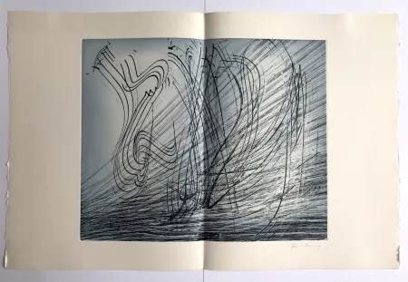 Ets Hartung - GM 1973-10 / Élégie des Alizés pl. II