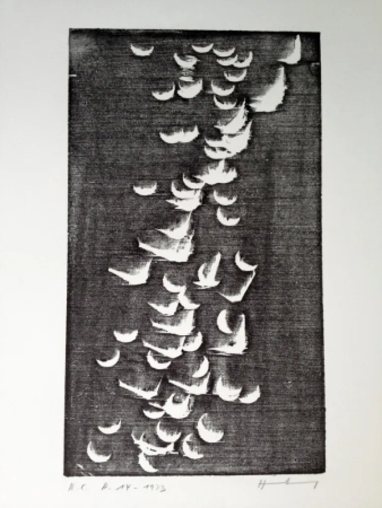 Houtsnede Hartung - H 14