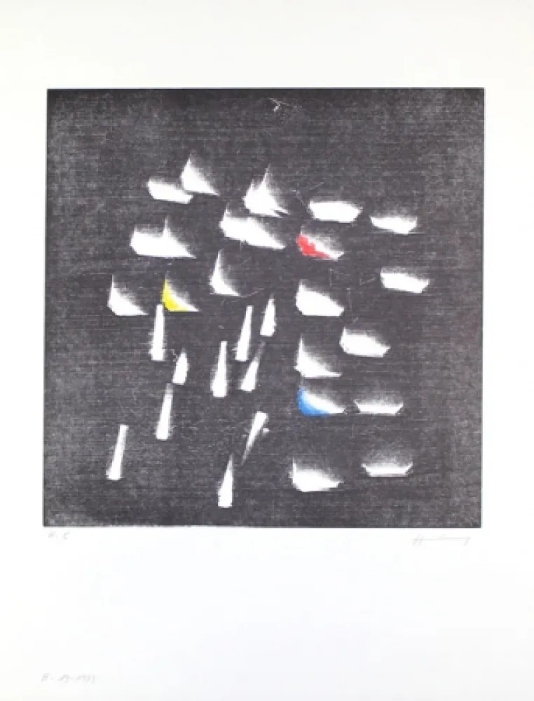 Houtsnede Hartung - H-19