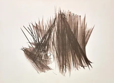 Lithografie Hartung - Hans Hartung (1904–1989) – L 115 – Lithograph on BFK Rives vellum paper – 1964
