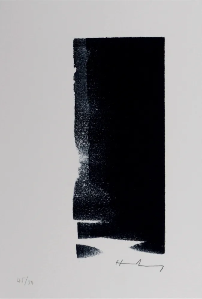 Lithografie Hartung - Hans Hartung – Gedanken (A), 1987-88 – Hand-signed!