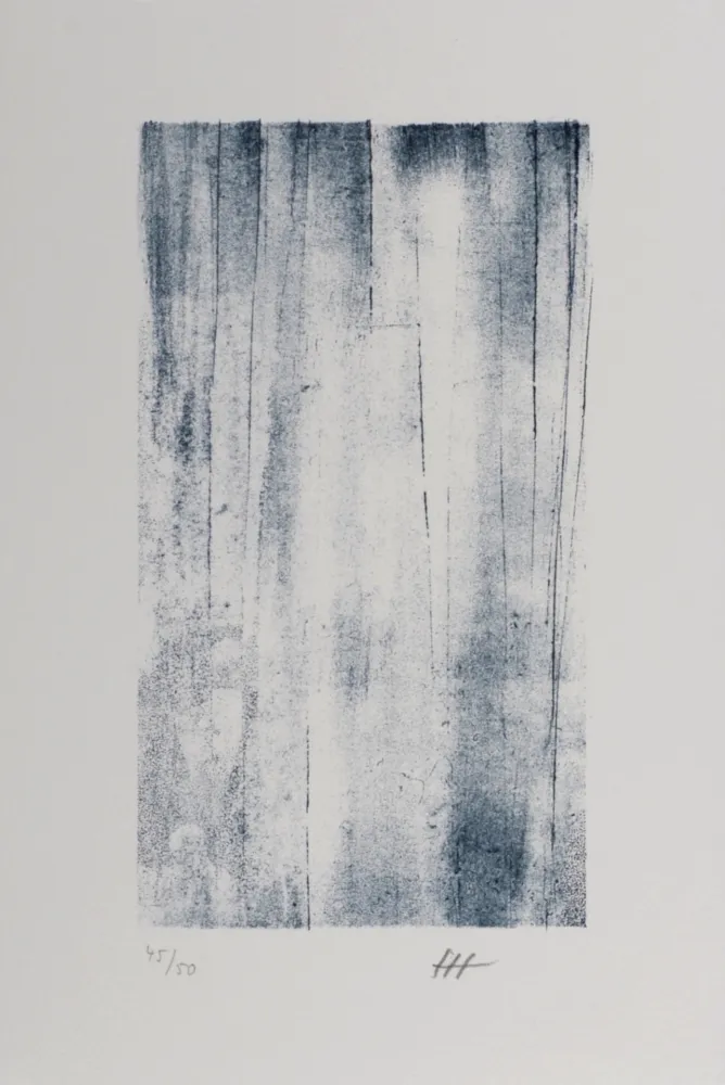 Lithografie Hartung - Hans Hartung – Gedanken (D), 1987-88 – Hand-signed!