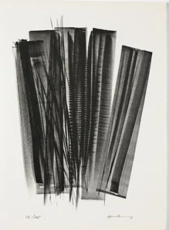 Lithografie Hartung - L 162 (Jean Cassou: vingt-deux poèms)