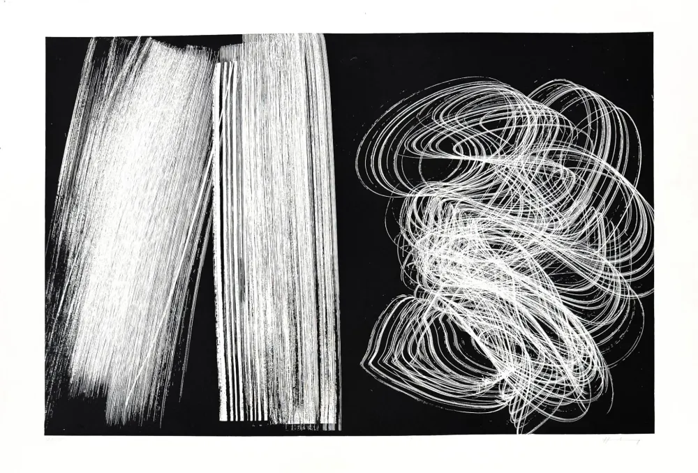 Lithografie Hartung - L 1970-5 / Frandole, suite A, pl. V