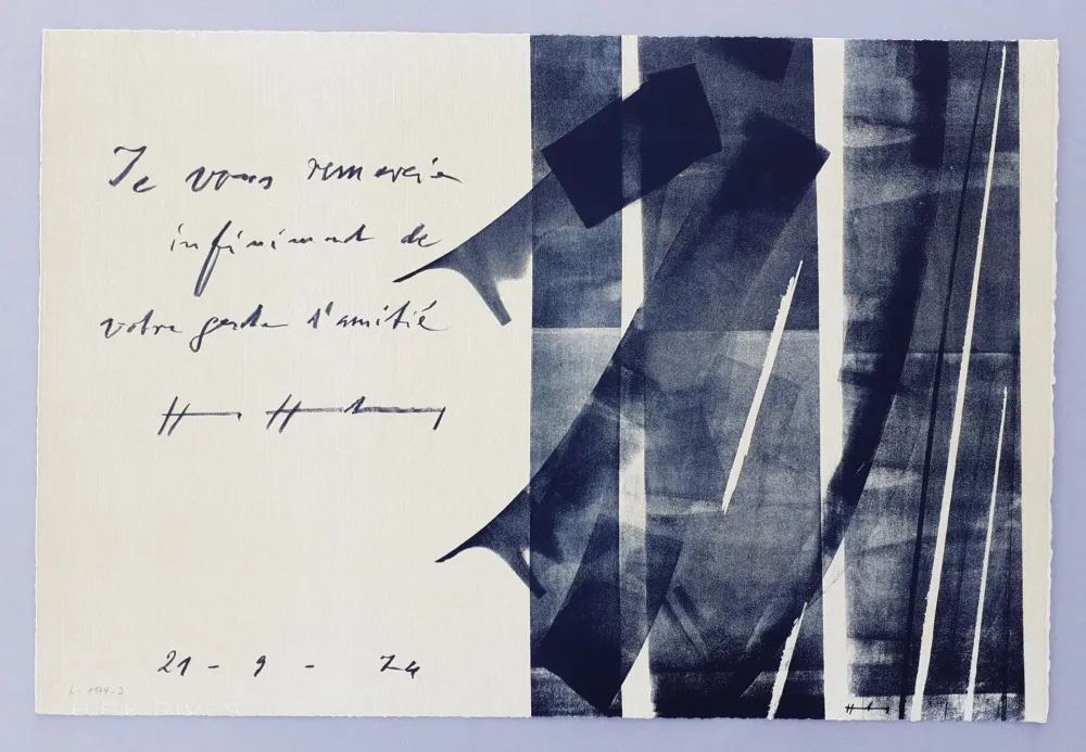 Lithografie Hartung - L-1974-2