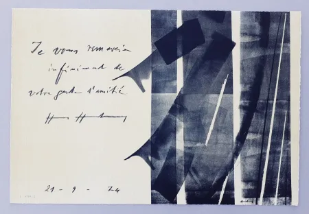 Lithografie Hartung - L-1974-2