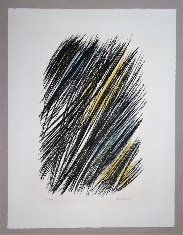 Lithografie Hartung - L19 - 1957