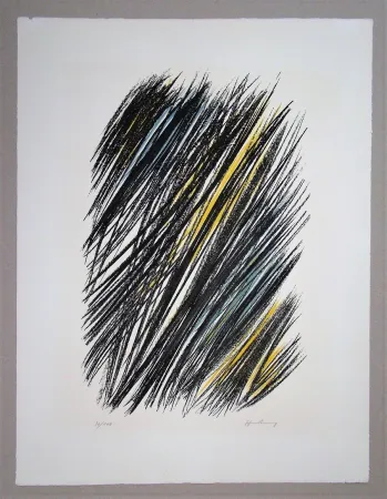 Lithografie Hartung - L19 - 1957