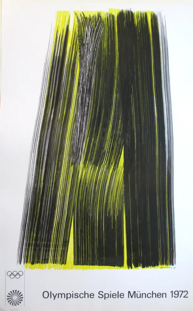 Lithografie Hartung - OL 1972 . original colourlithograph