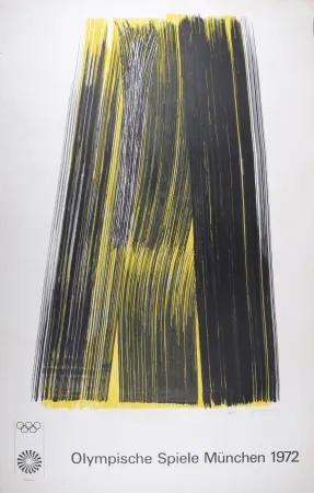 Lithografie Hartung - Olympische Spiele München, 1972 - Hand-signed