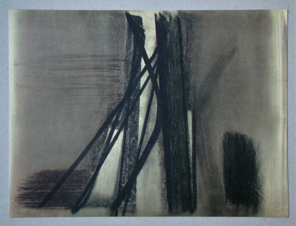 Lithografie Hartung - Pastel P.1953-10