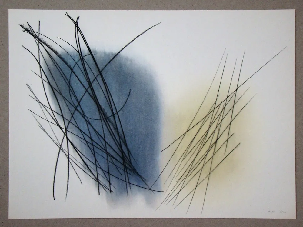 Lithografie Hartung - Pastel P.1957-31