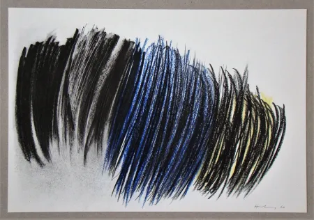 Lithografie Hartung - Pastel P.1960-116