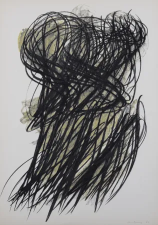 Lithografie Hartung - Pastels, Portfolio Peintres d'aujourd'hui, 1962 - Set of 9 offset lithographs in colors