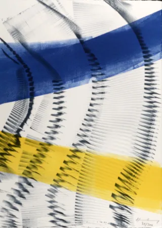 Lithografie Hartung - Peindre, 1974 - Hand-signed