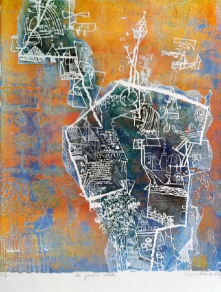 Ets En Aquatint Hasegawa - Le jardin céleste