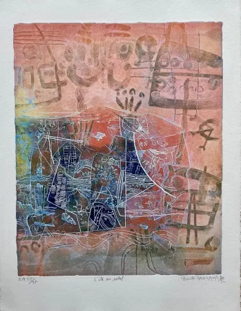 Gravure Hasegawa - L'ile au soleil