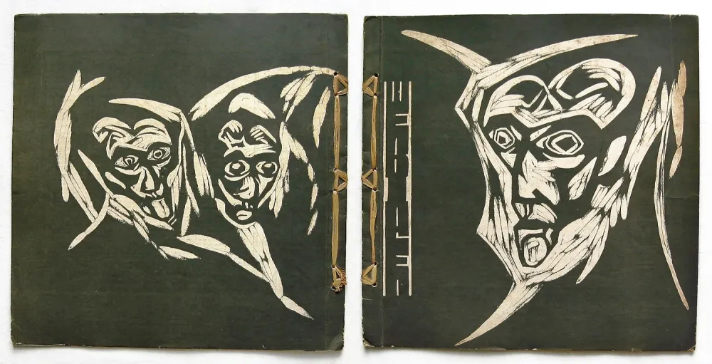 Houtsnede Havermans - Heads (for 'Wendingen') 