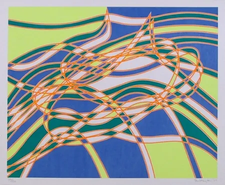 Zeefdruk Hayter - #3 from the Aquarius Suite