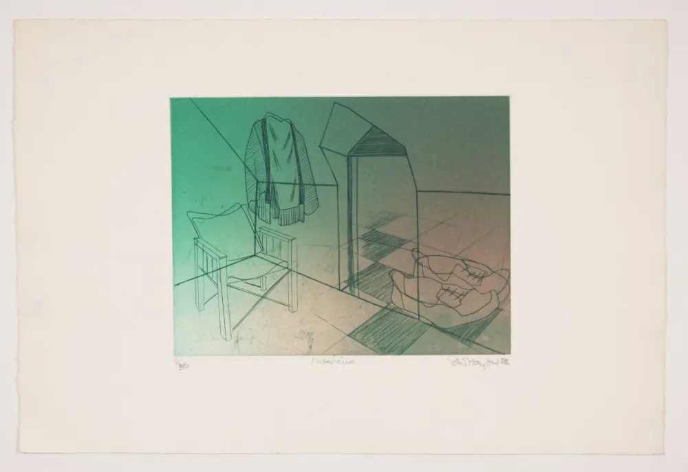 Ets En Aquatint Hayter - INTÉRIEUR, 1952.