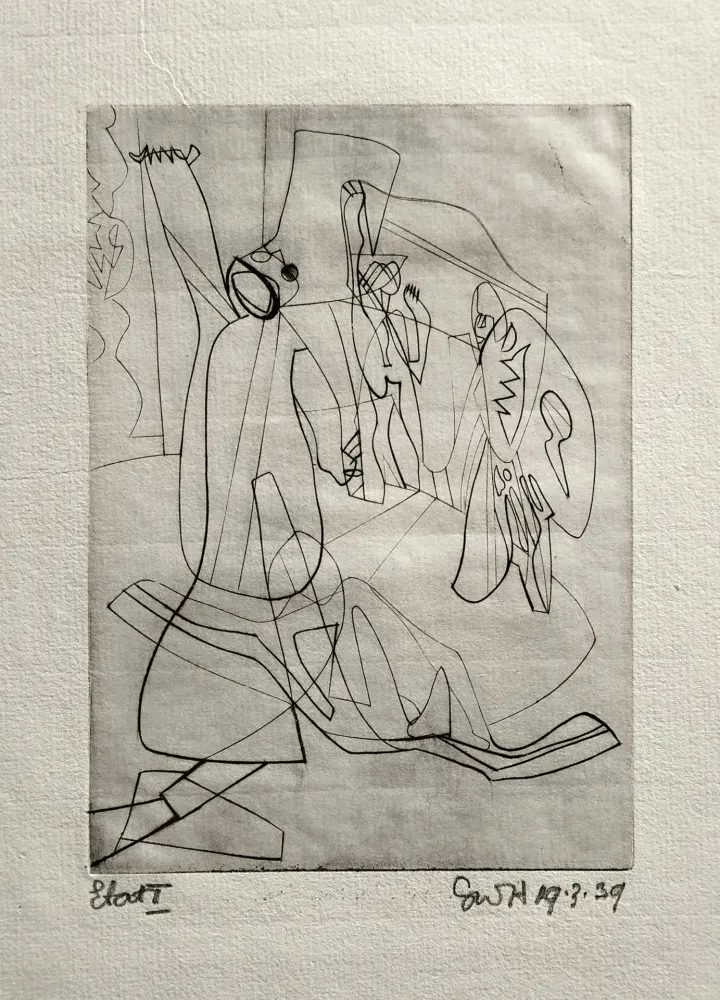 Gravure Hayter - Invocation