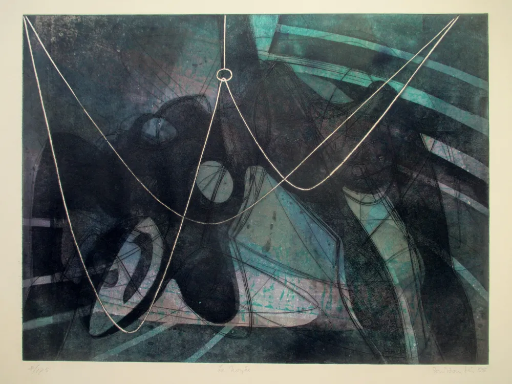 Ets En Aquatint Hayter - La noyée