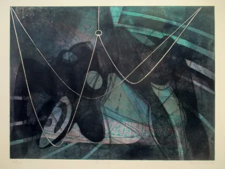 Ets En Aquatint Hayter - La noyée