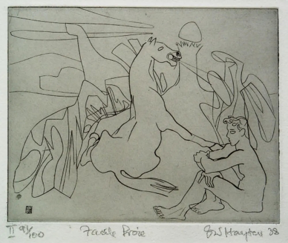 Ets Hayter - Untitled (Facile Proie)