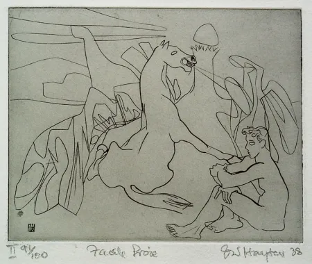 Ets Hayter - Untitled (Facile Proie)