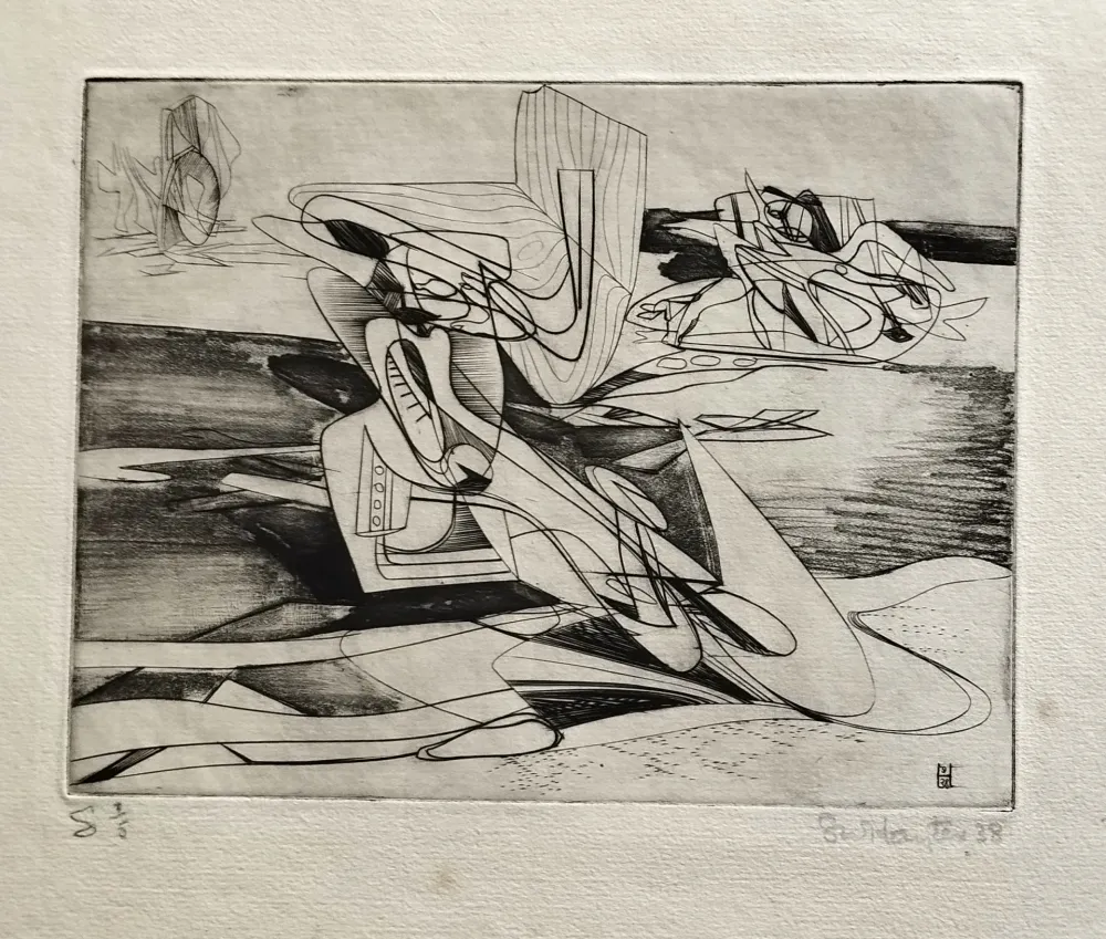 Gravure Hayter - Untitled, from Facile Proie