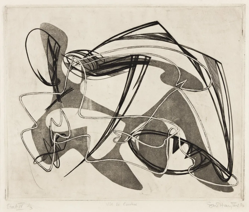 Ets Hayter - Viol de Lucrece