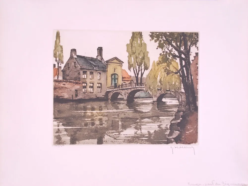 Ets Hebbelinck - Bruges : Pont du Béguinage.