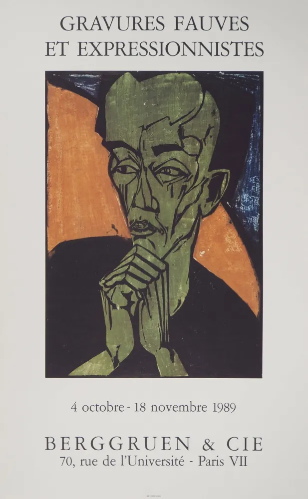 Geïllustreerd Boek Heckel - Expressionisme, Portrait d'Homme