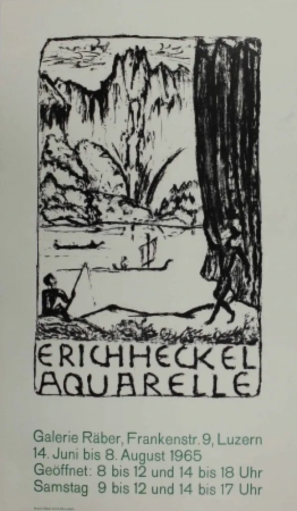 Lithografie Heckel - Untitled (Exhibition poster)