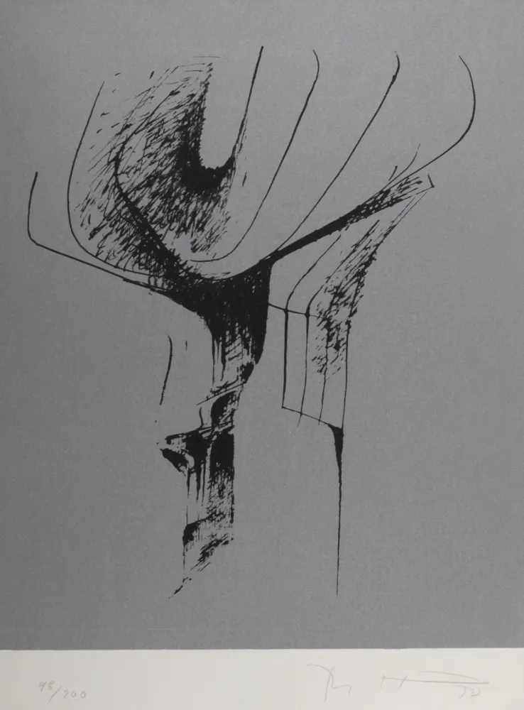 Lithografie Heiliger - Composition, 1972 - Hand-signed