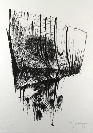 Lithografie Heiliger - Komposition II