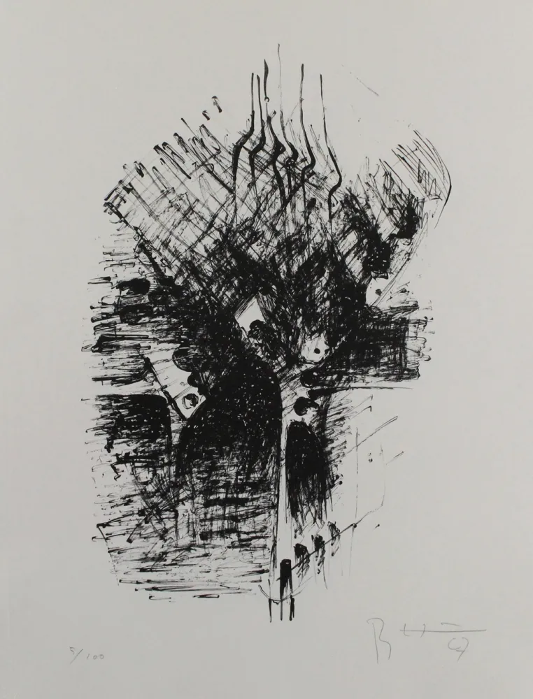 Lithografie Heiliger - Komposition III