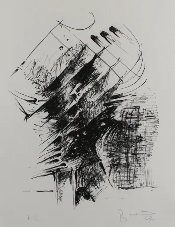 Lithografie Heiliger - Komposition IV