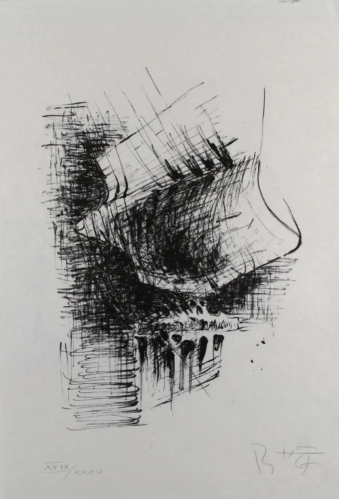 Lithografie Heiliger - Komposition VI