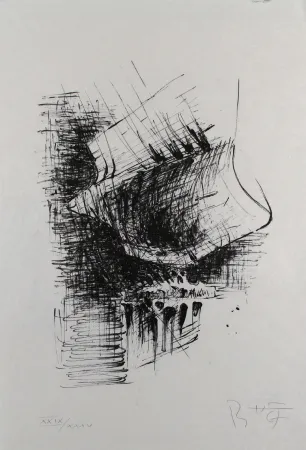 Lithografie Heiliger - Komposition VI