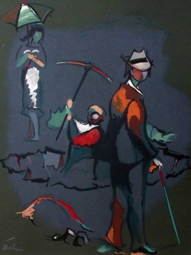 Lithografie Helion - Sans titre