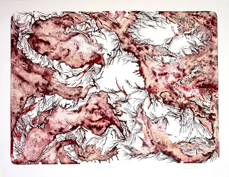 Lithografie Henriquez - Paysage