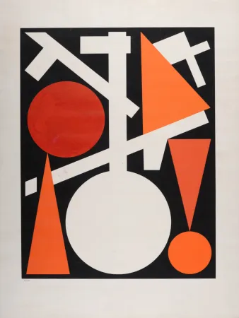 Zeefdruk Herbin - Abstract Composition, 1959
