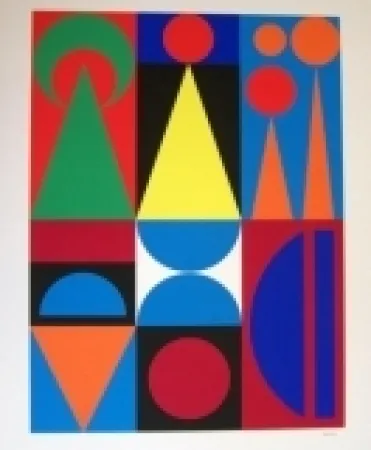 Zeefdruk Herbin - Composition