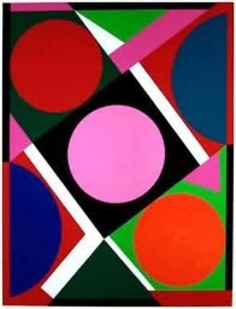 Zeefdruk Herbin - Composition