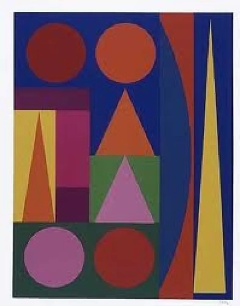 Zeefdruk Herbin - Composition