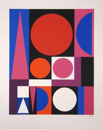 Zeefdruk Herbin - Composition