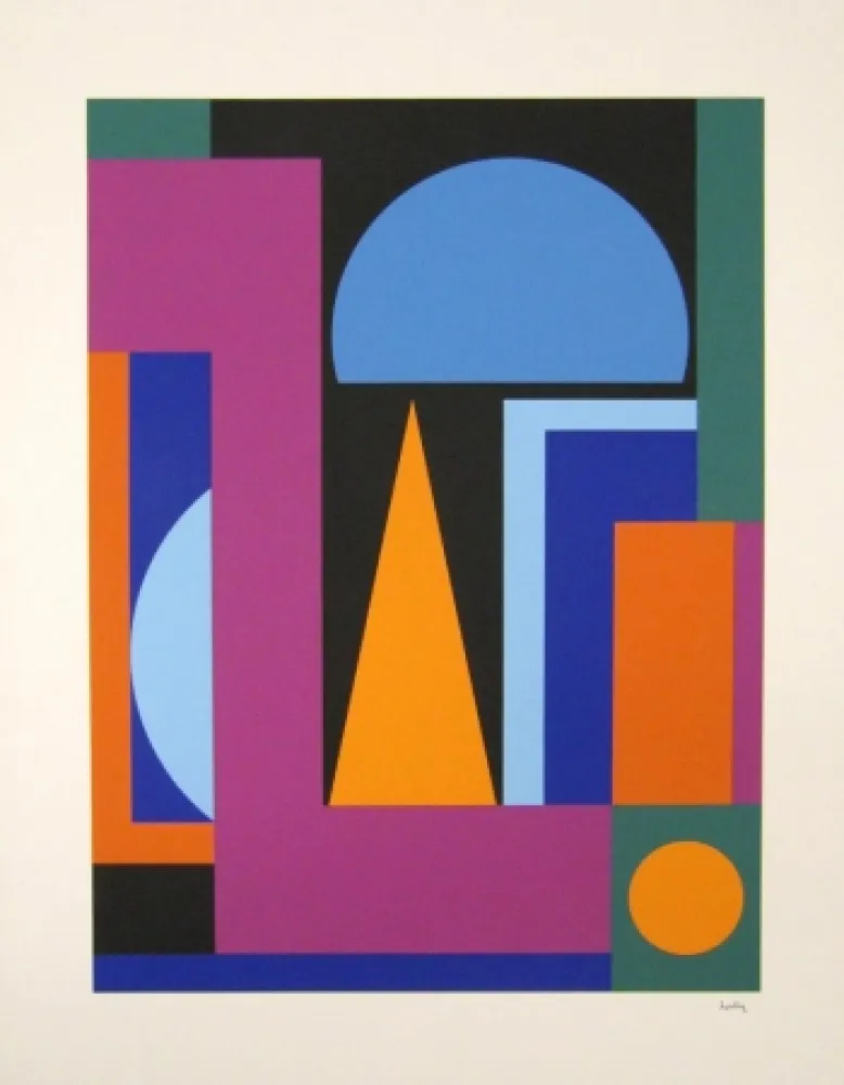 Zeefdruk Herbin - Composition