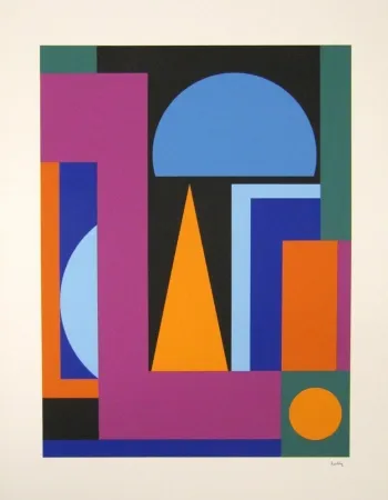 Zeefdruk Herbin - Composition
