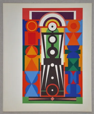 Zeefdruk Herbin - Composition Christ